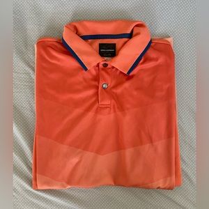 Greg Norman Collection Orange Polo Sized M 100% Polyester